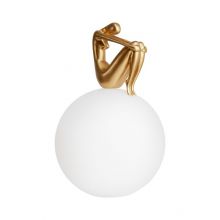 Woman lampa stołowa E27 12W złota matowa